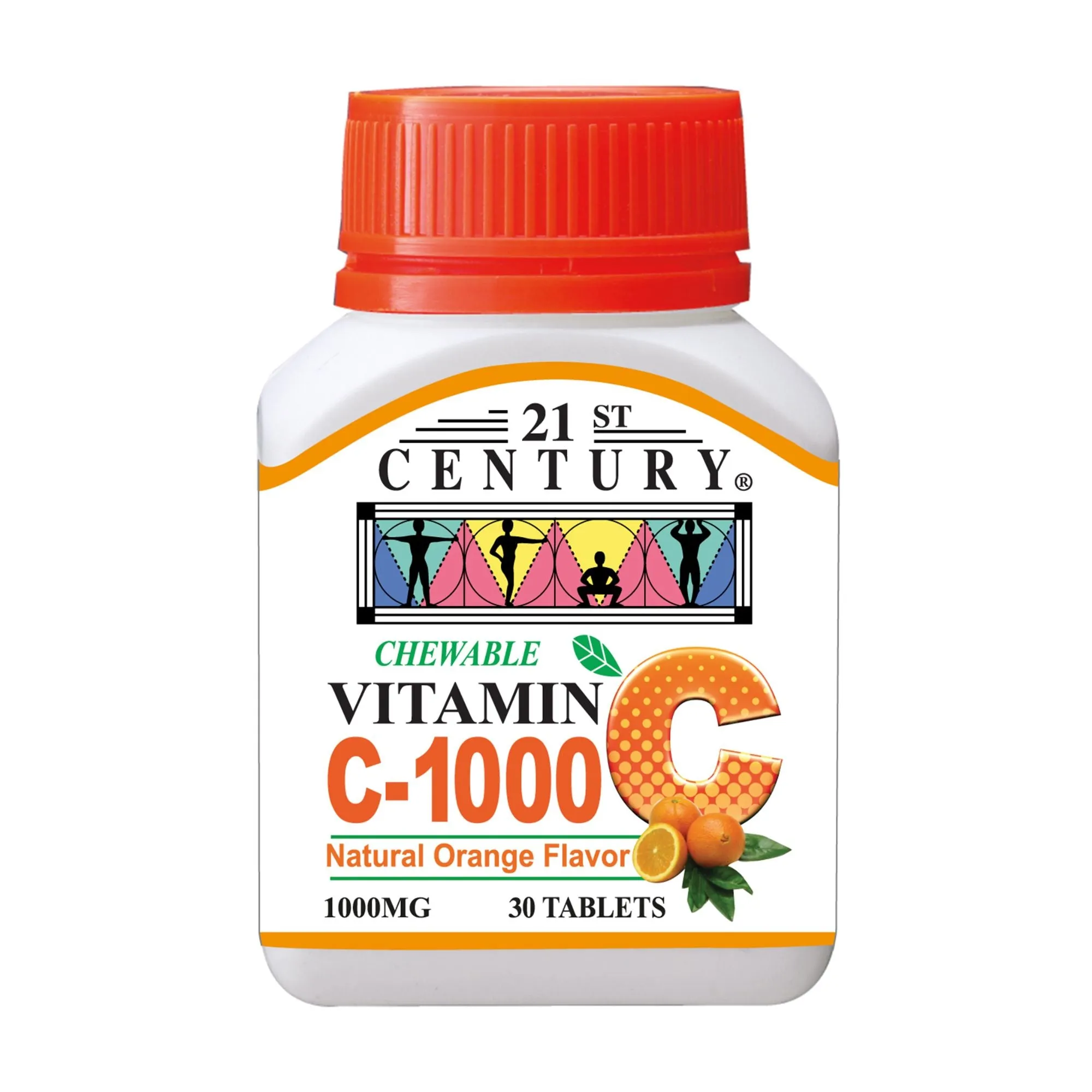 21ST CENTURY Chewable Vitamin C-1000 30 Vegetarian Tablets