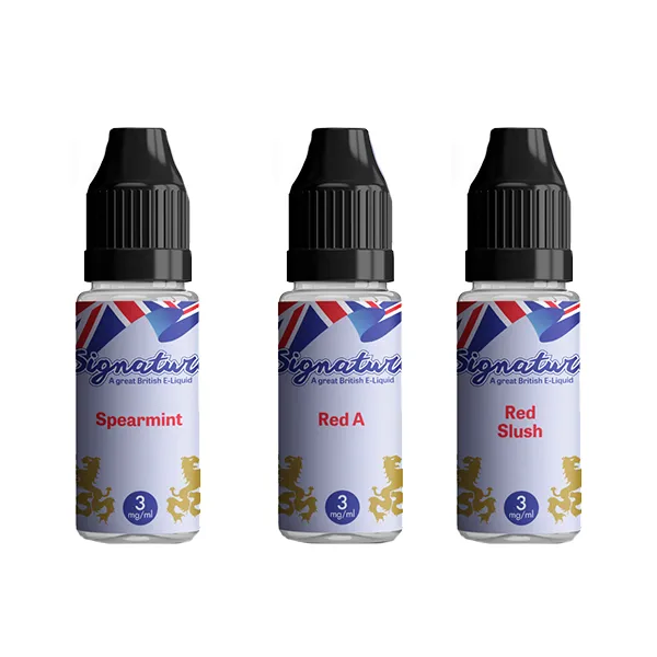 3mg Signature Vapours TPD 10ml E-Liquid (50VG/50PG)