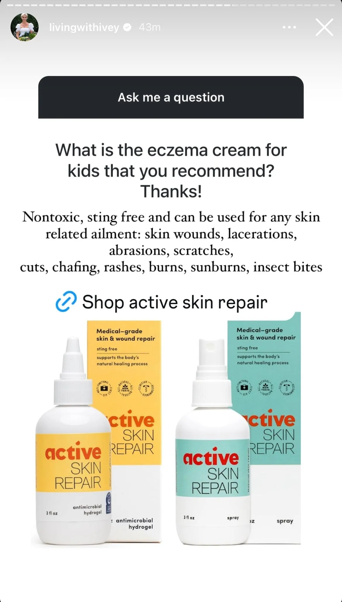 Active Skin Repair Spray