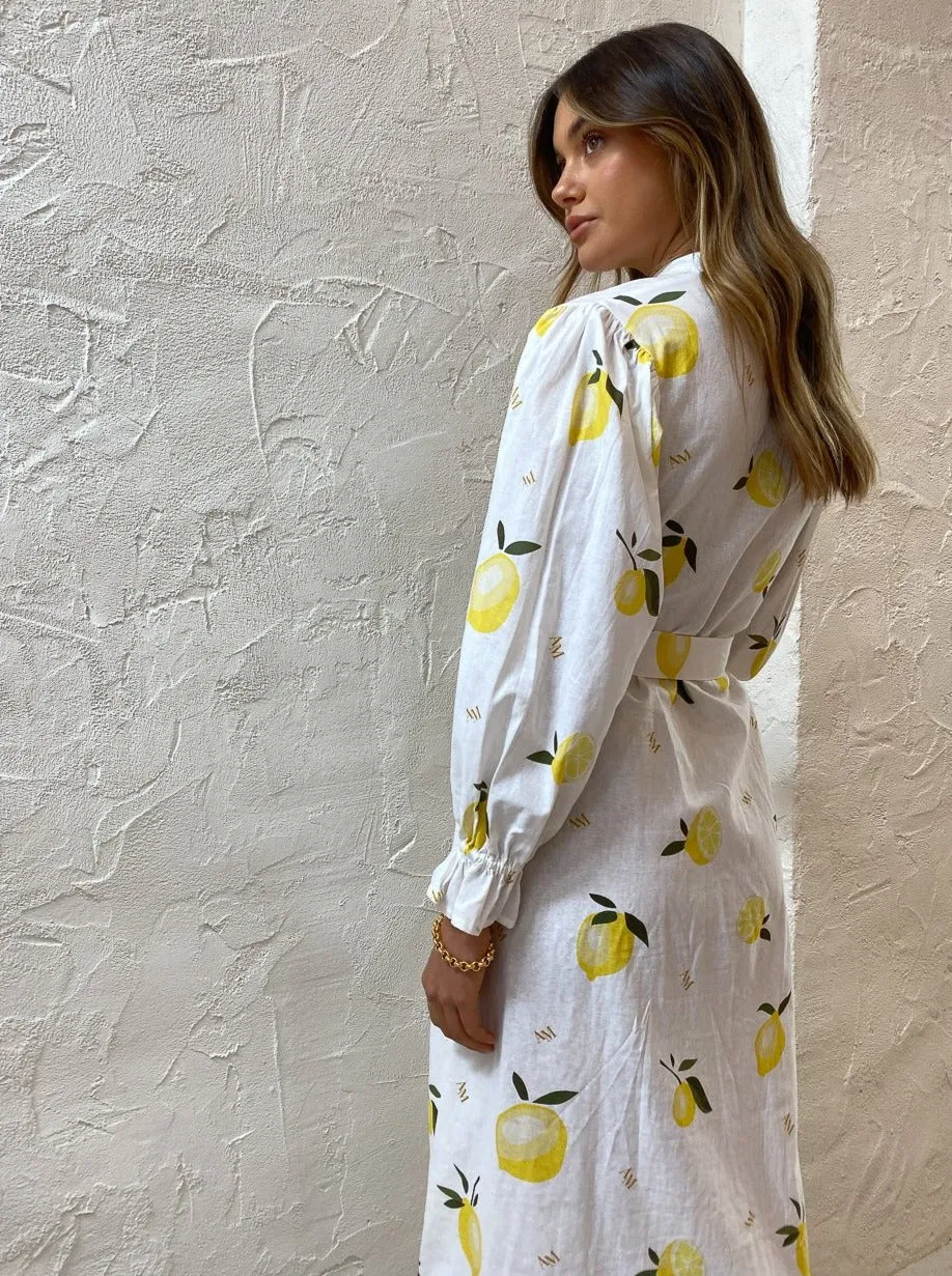 Ambra Maddalena Raphaella Dress in Lemonata Print