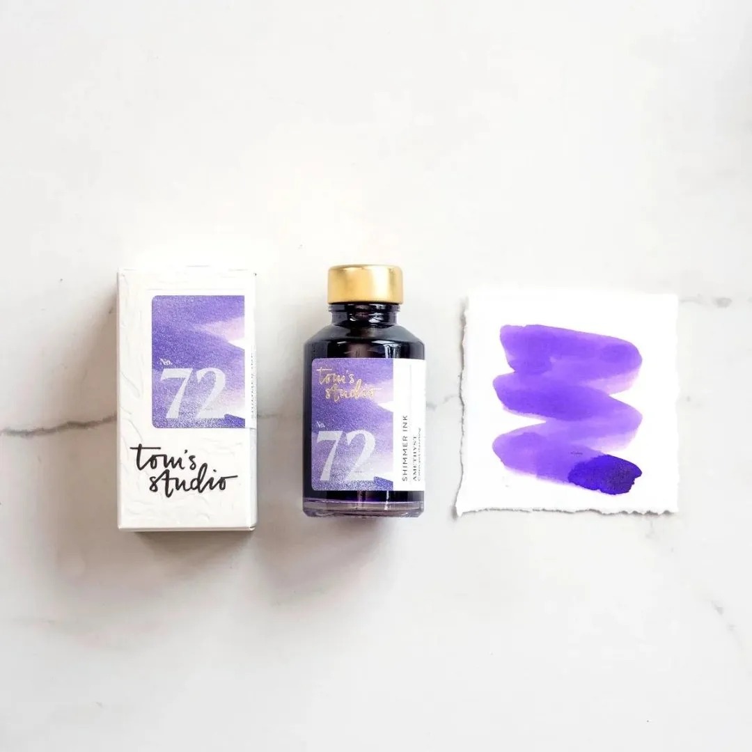 Amethyst Shimmer Fountain Pen Ink - 72 - Tom’s Studio