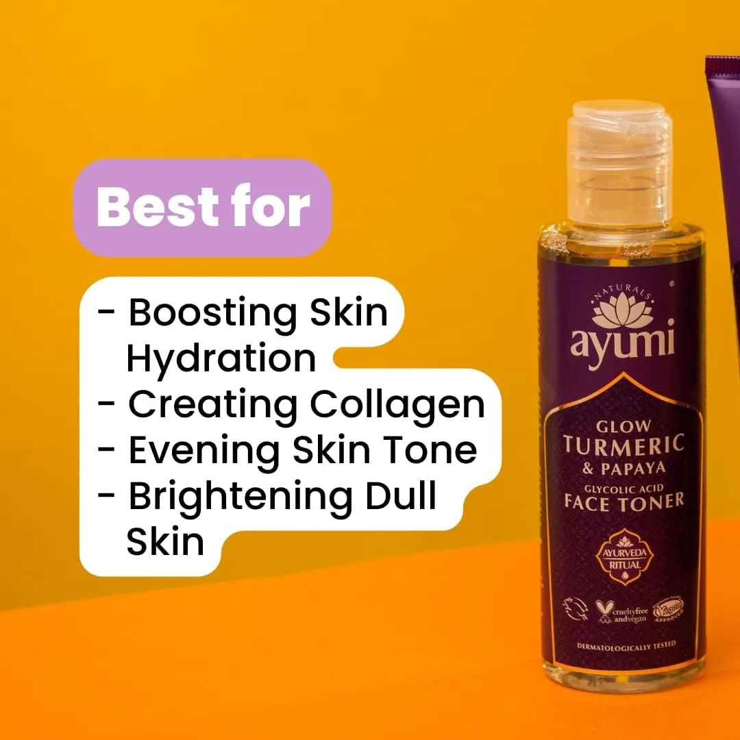 Ayumi Naturals Glow Turmeric And Papaya Face Toner 150ml