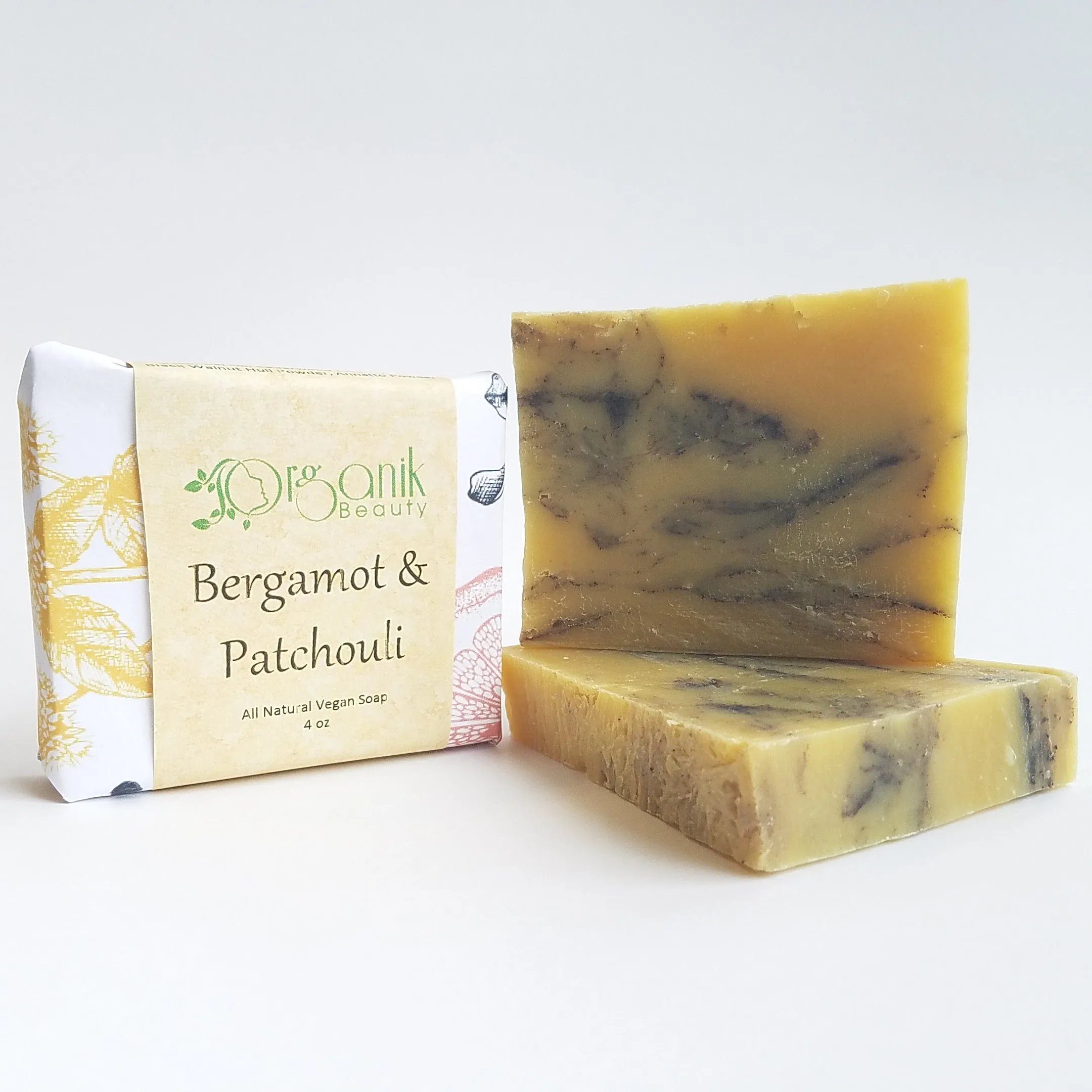 Bergamot and Patchouli All Natural Vegan Soap 5 oz