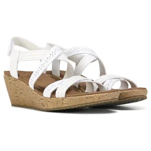 Beverlee Delicate Glow Skechers Women's Wedge Sandals, White