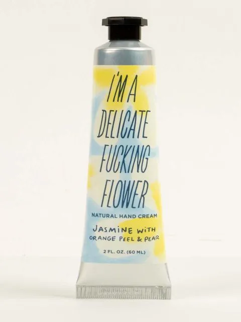 BLUEQ "I'm A Delicate Fucking Flower Natural Hand Cream - Jasmine With Orange Peel & Pear