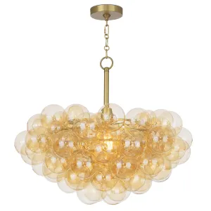 Bubbles Chandelier, Amber