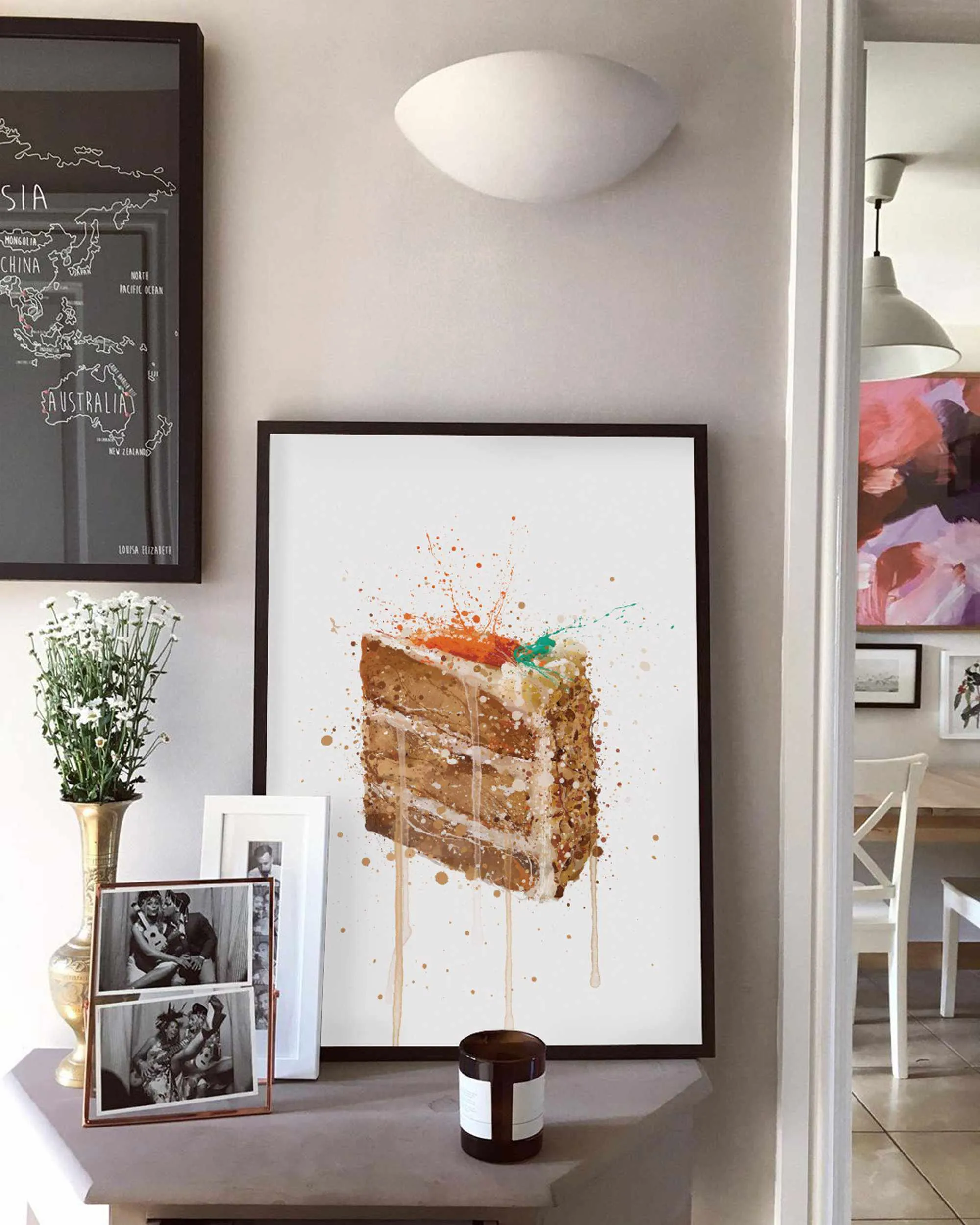 Cake Wall Art Print 'Carrot Cake'