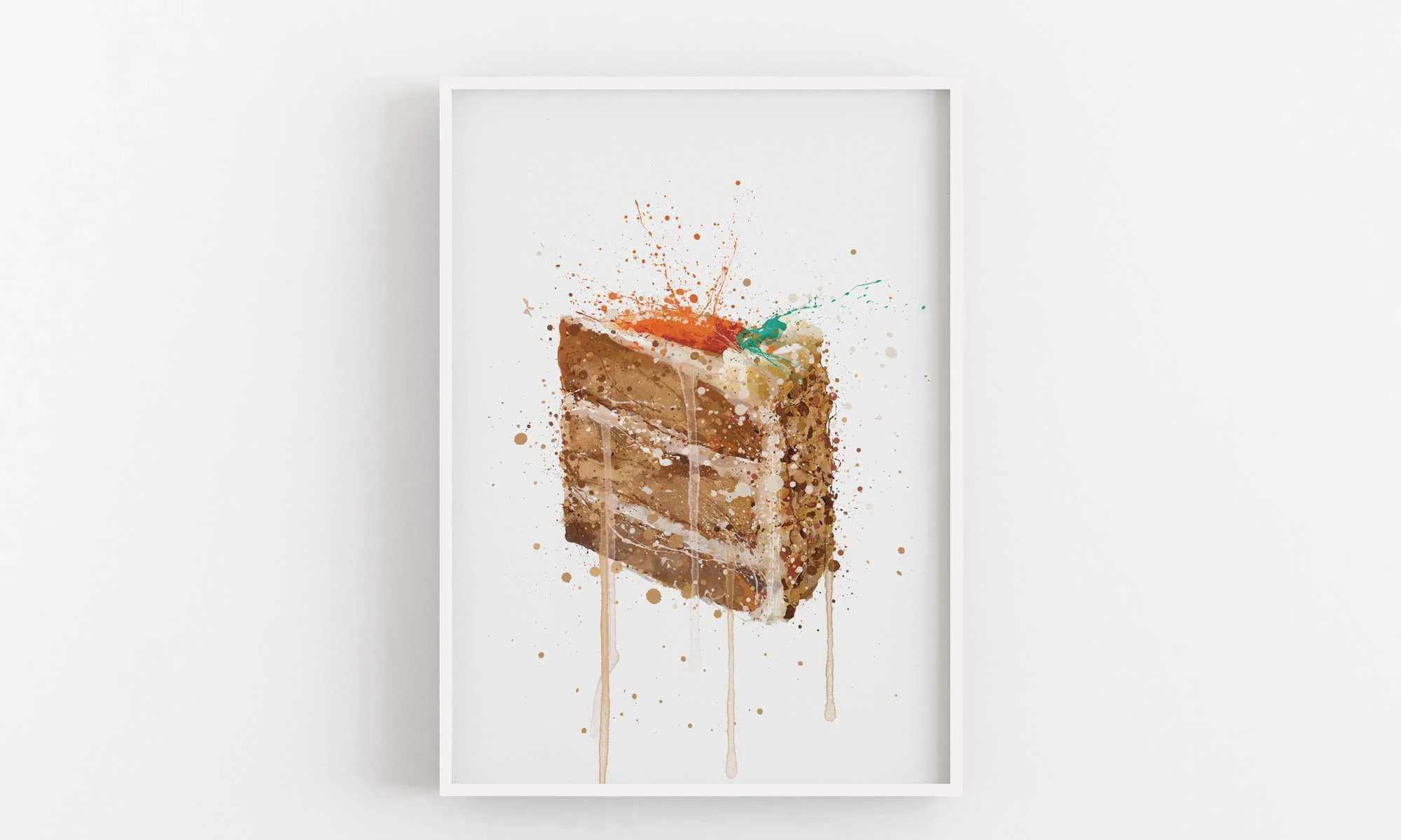 Cake Wall Art Print 'Carrot Cake'