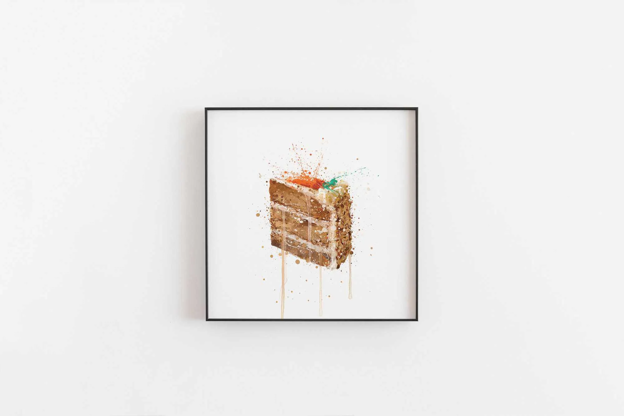 Cake Wall Art Print 'Carrot Cake'