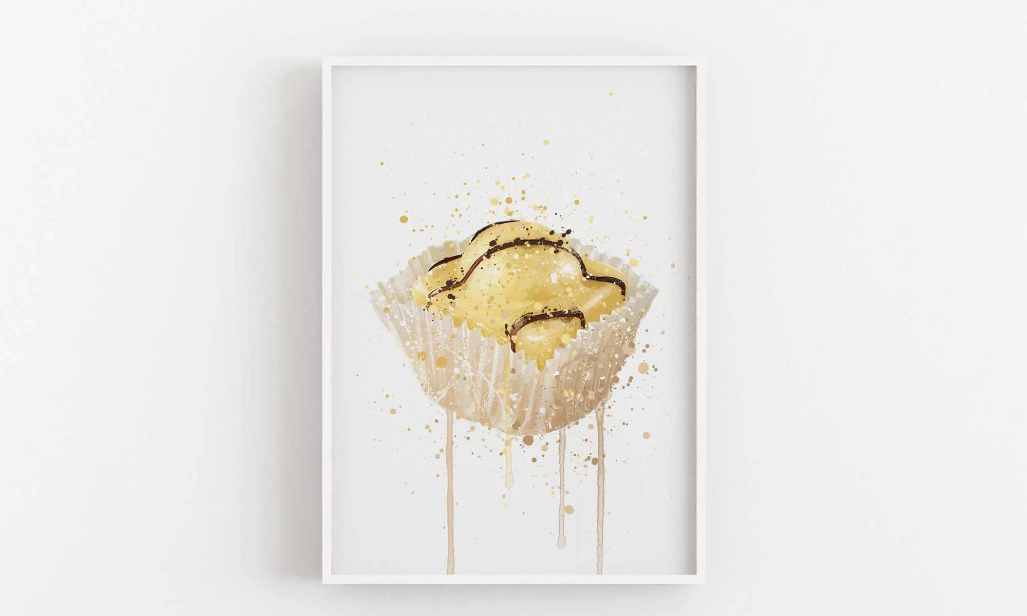 Cake Wall Art Print 'French Fancie Lemon'