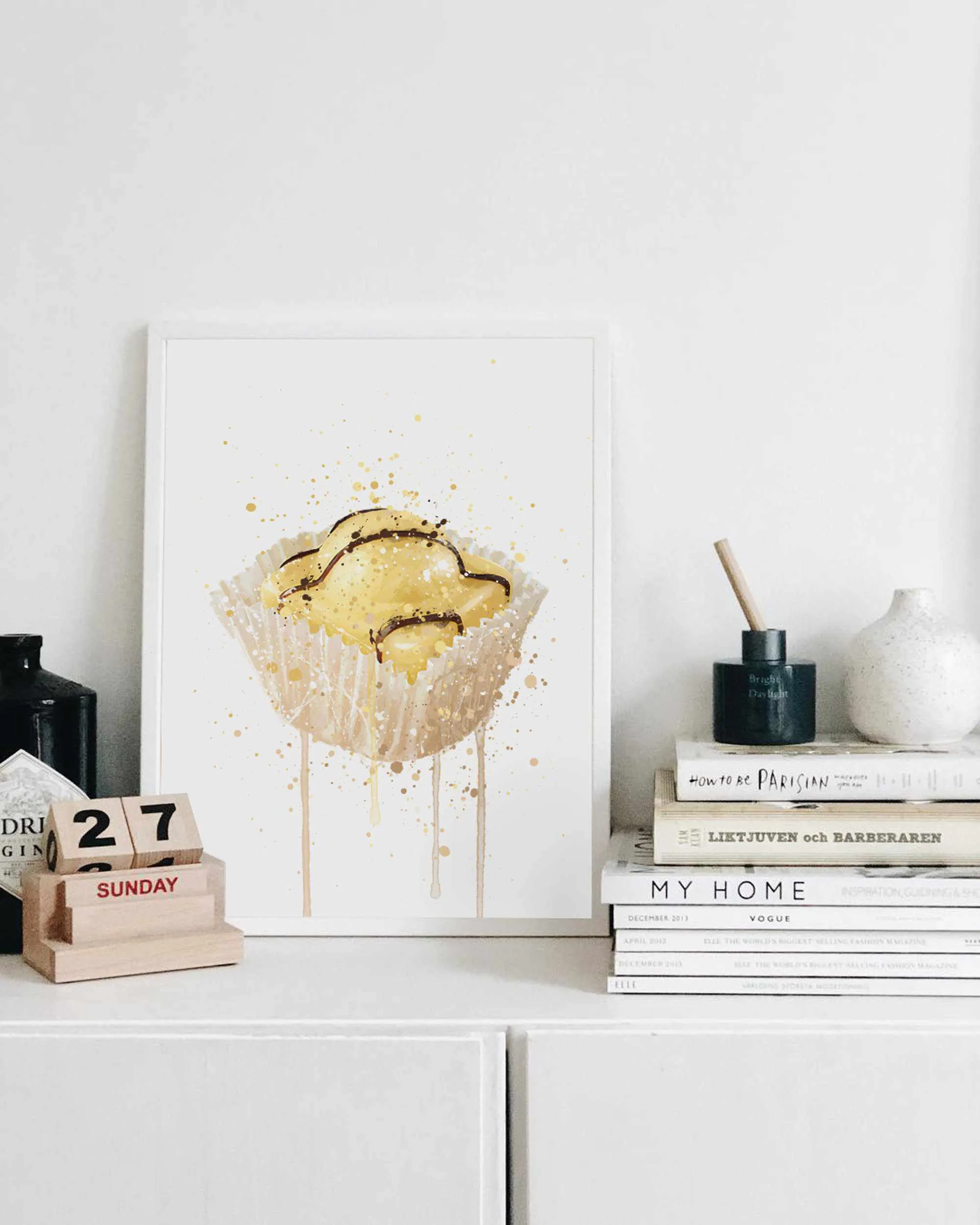 Cake Wall Art Print 'French Fancie Lemon'