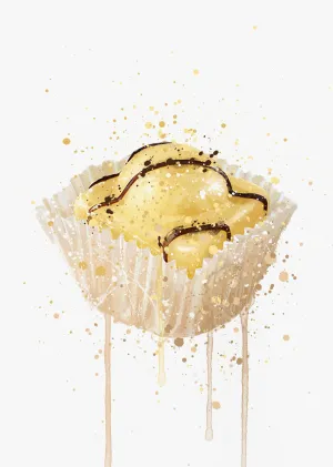 Cake Wall Art Print 'French Fancie Lemon'