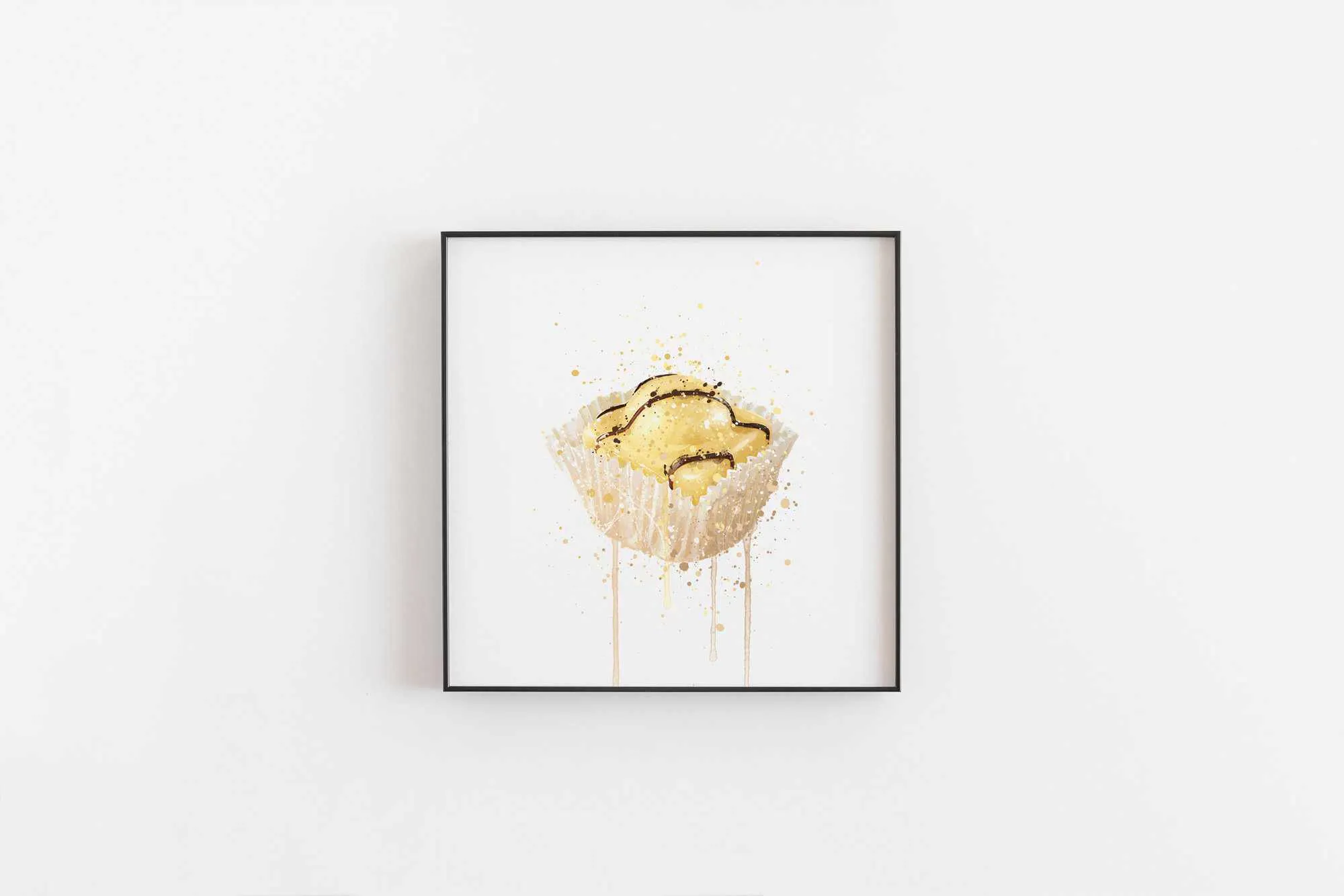 Cake Wall Art Print 'French Fancie Lemon'