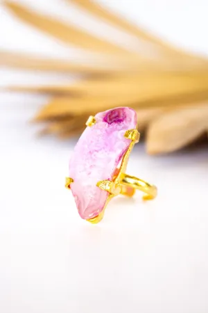 Dasha Pink Moonstone Ring