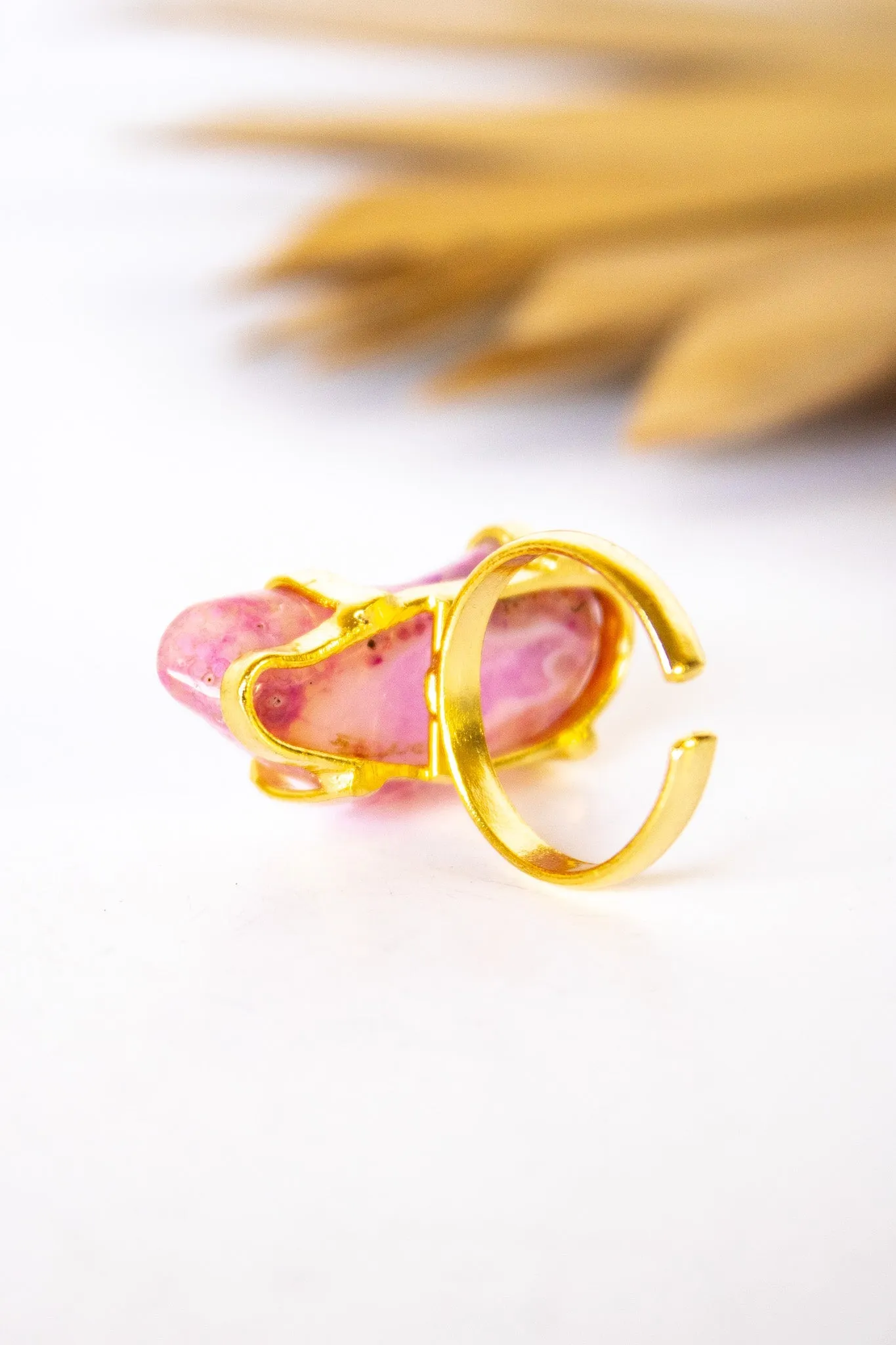 Dasha Pink Moonstone Ring