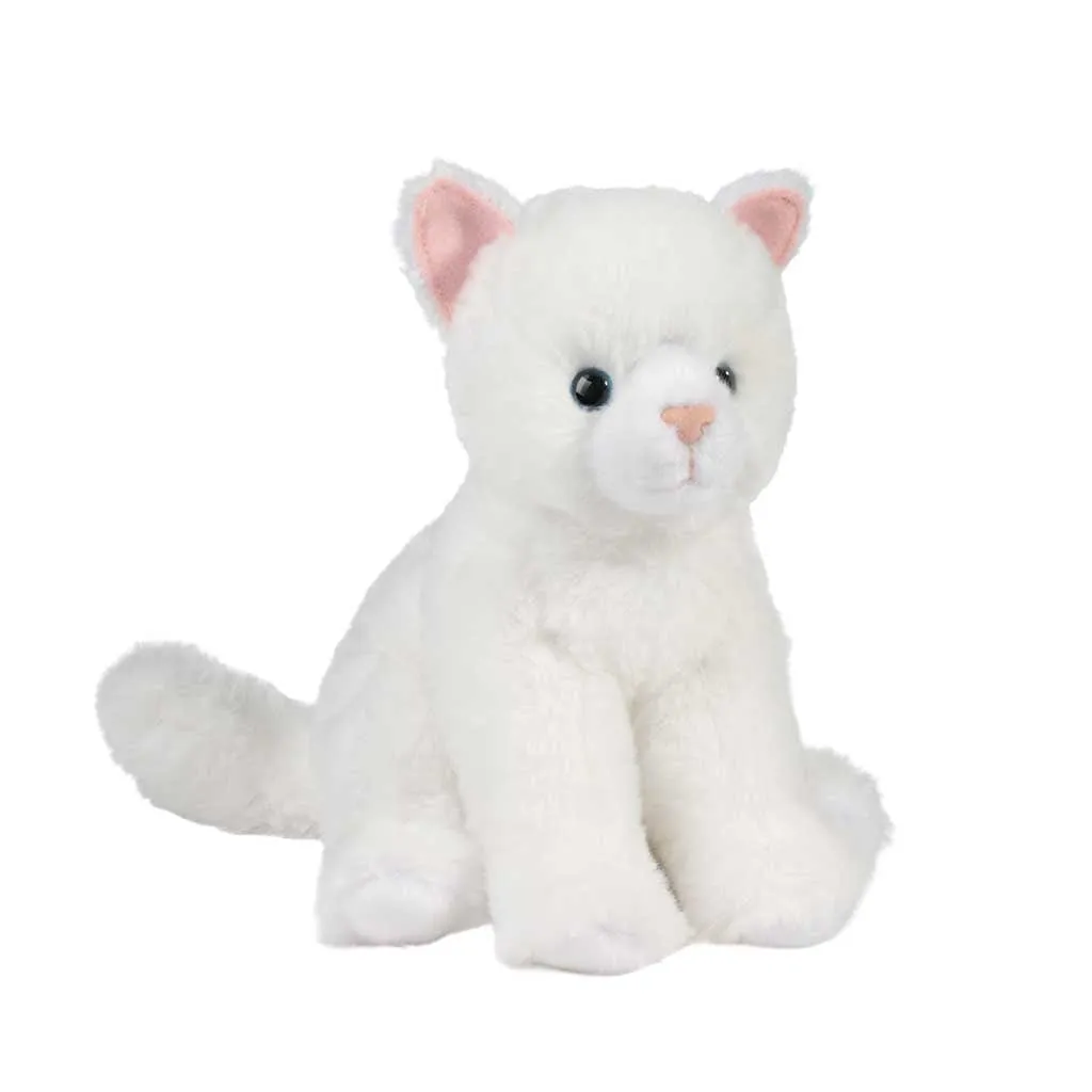 Douglas Winnie Soft White Cat Stuffed Animal - Plush Animals for All Ages