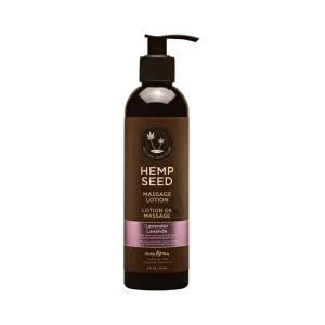 Earthly Body Hemp Seed Massage Lotion - 8 oz Lavender