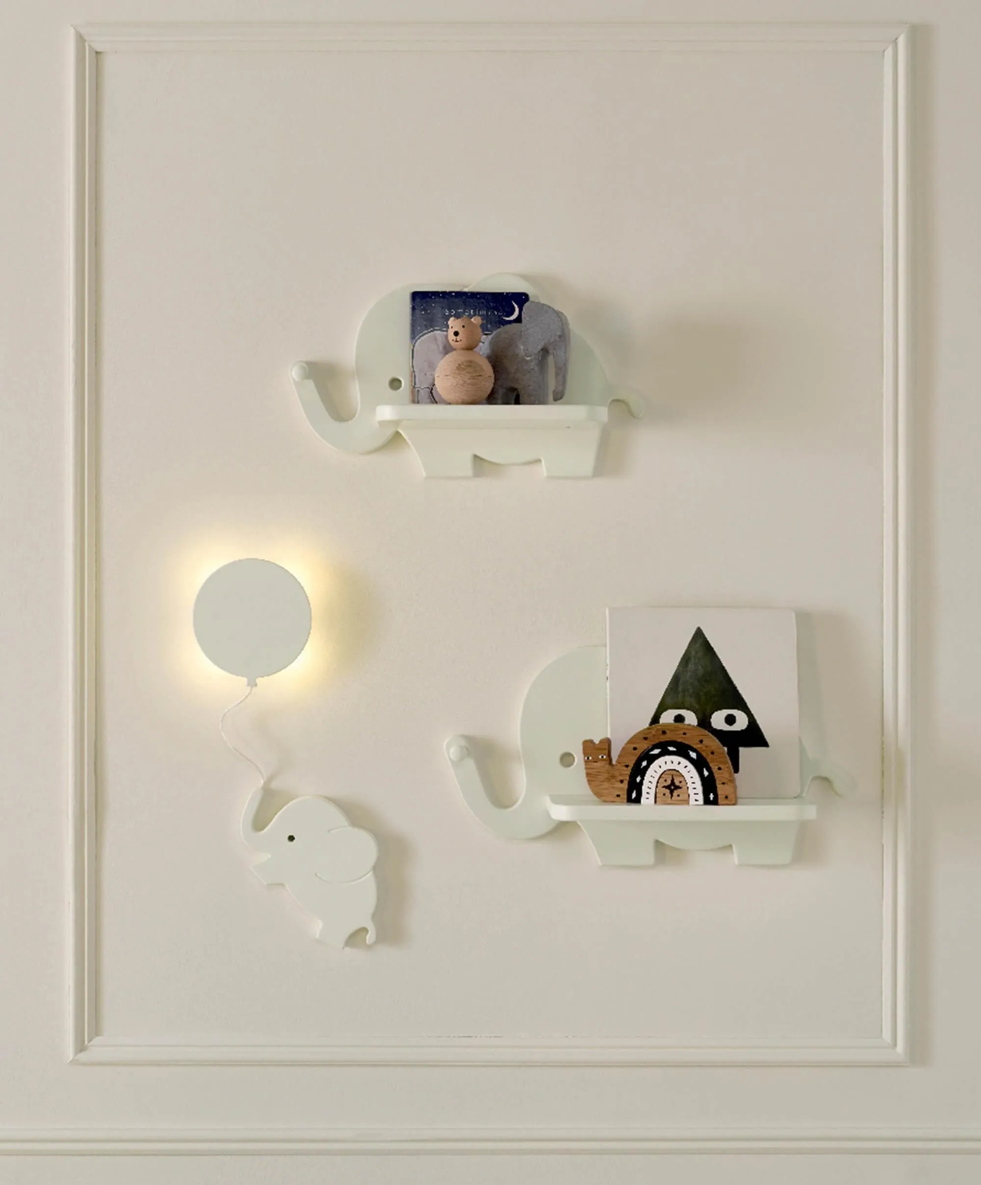 Elephant Shelves & Nightlight