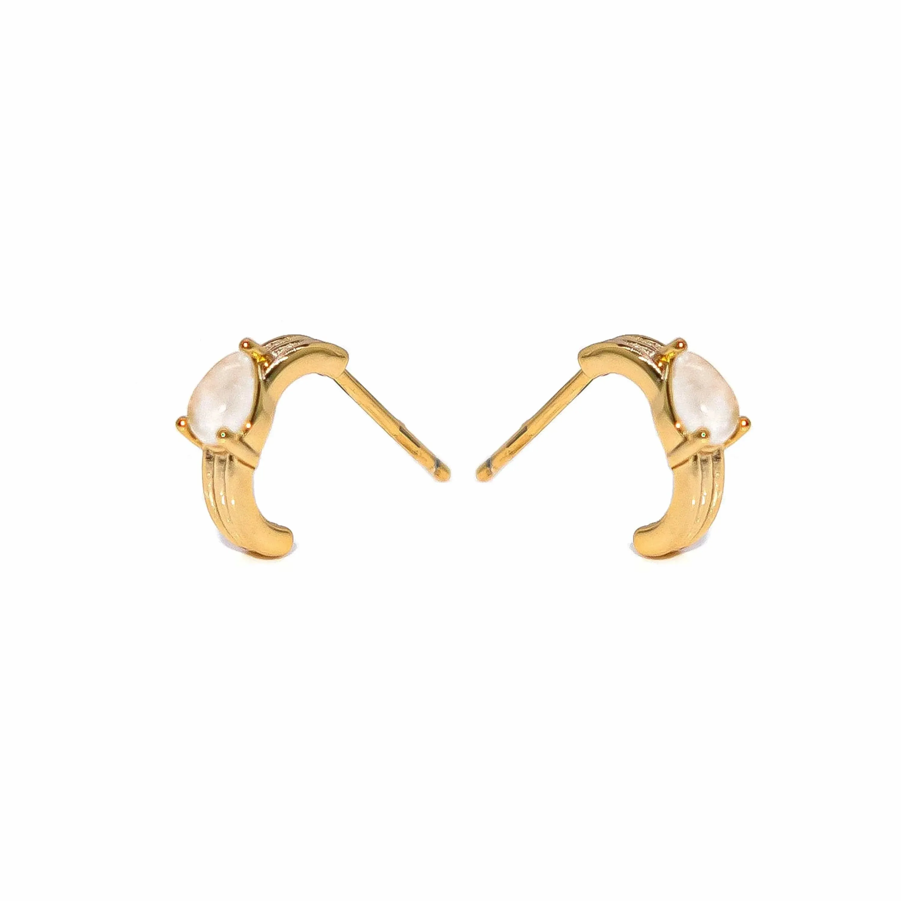 Eliasz and Ella Moonbeam Gold Hoop Earrings