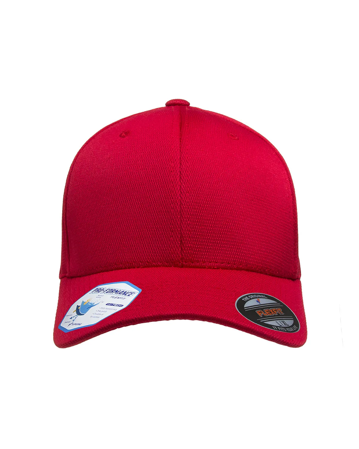 Flexfit Cool & Dry Sport Branded Caps, Red