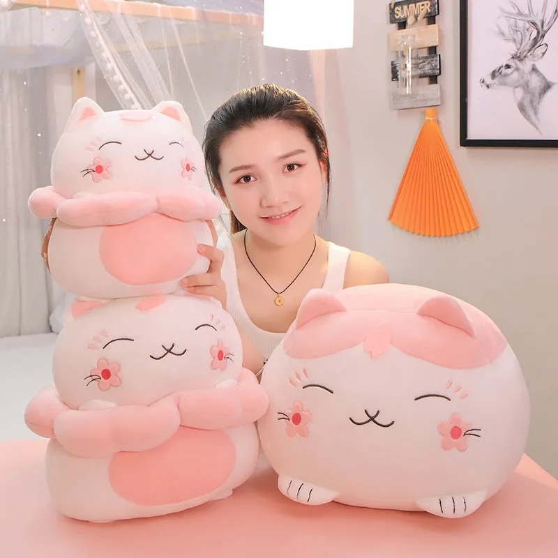 Giant Sakura Kawaii Cat Plush