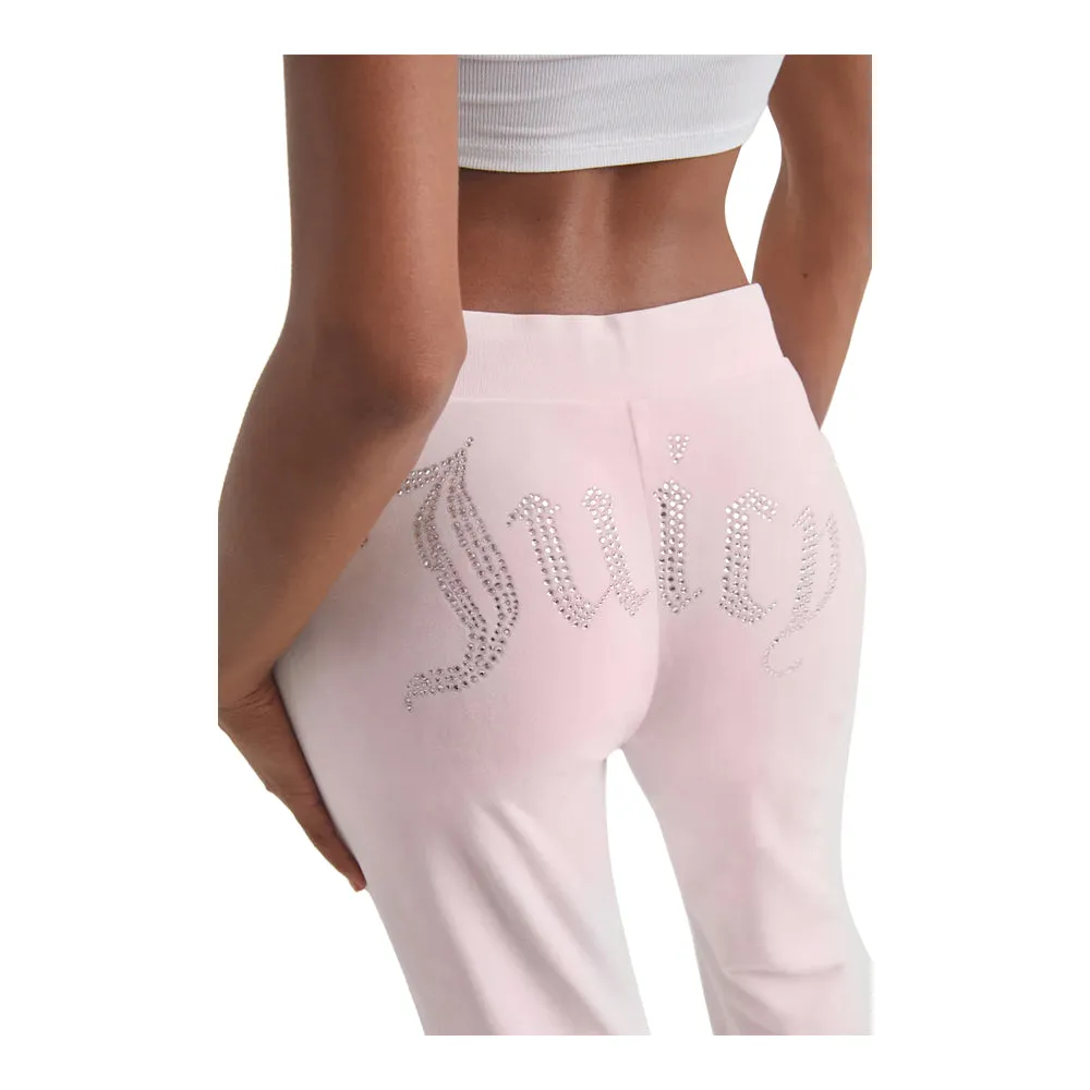 Juicy Couture Women's OG Big Bling Velour Track Pants