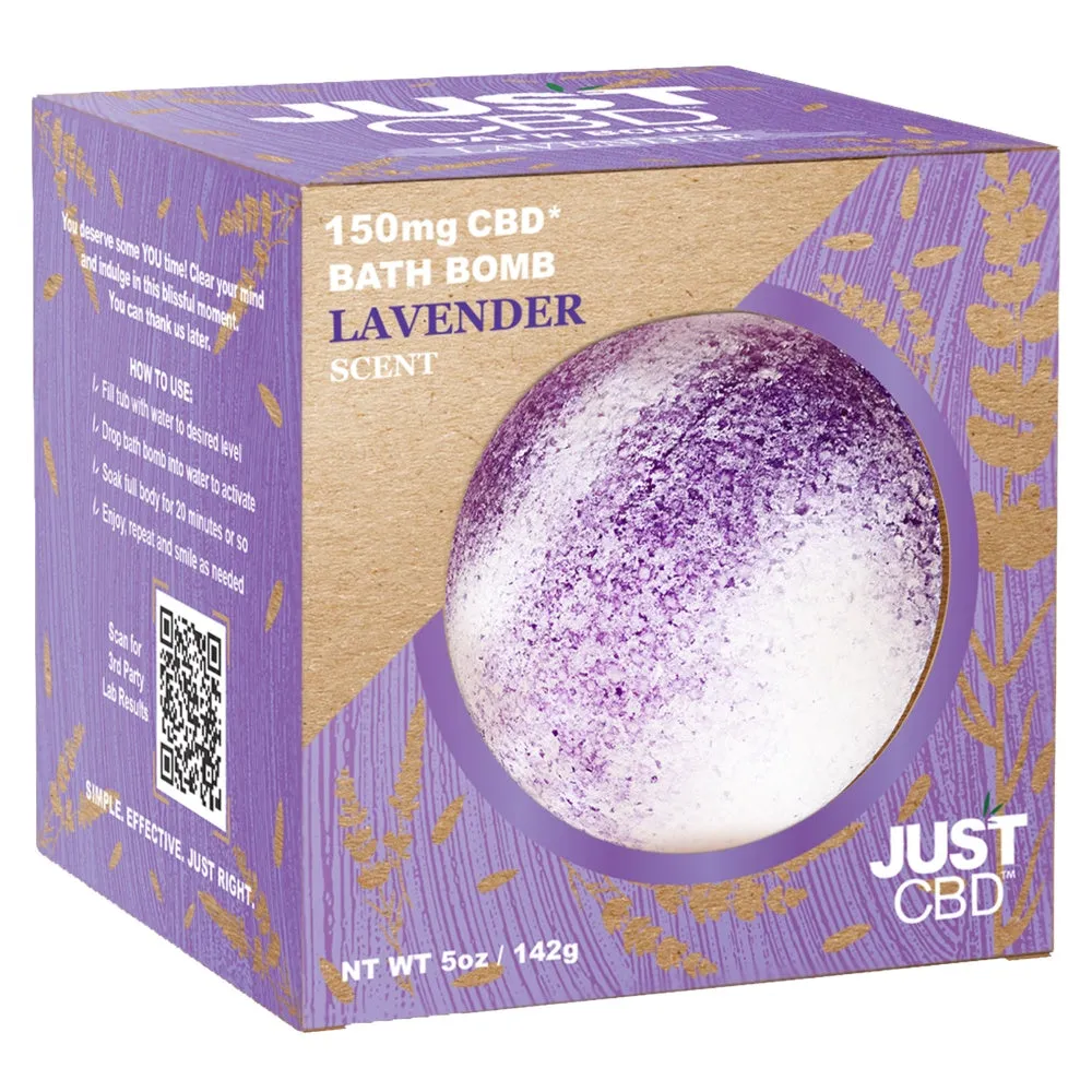 Just CBD - Lavender - 150mg CBD Bath Bomb