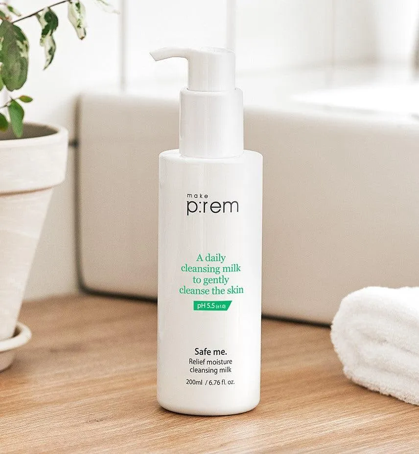 [make p:rem] Safe Me. Relief Moisture Cleansing Milk 200ml