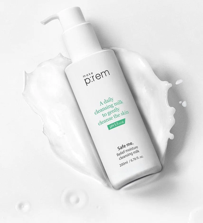 [make p:rem] Safe Me. Relief Moisture Cleansing Milk 200ml