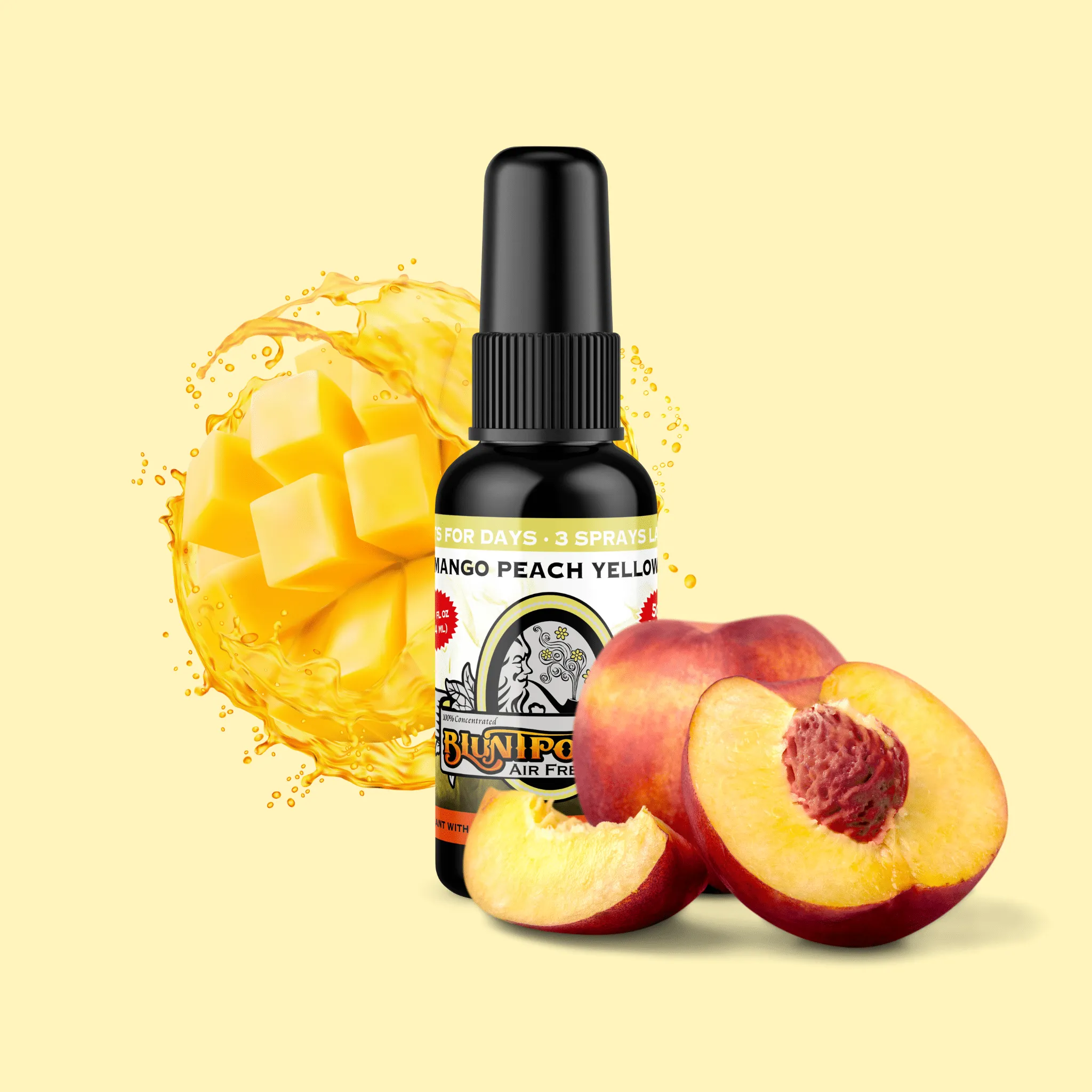 Mango Peach Yellow Air Freshener Spray