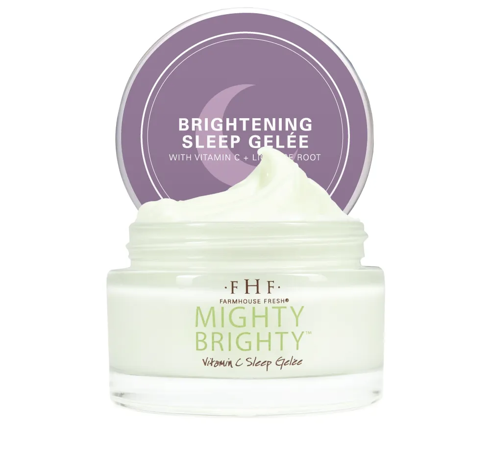 Mighty Brighty™ Vitamin C   Licorice Root Brightening Sleep Gelée | Farmhouse Fresh