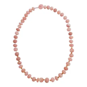 Pink Opal Beaded Necklace 220 (40cm)