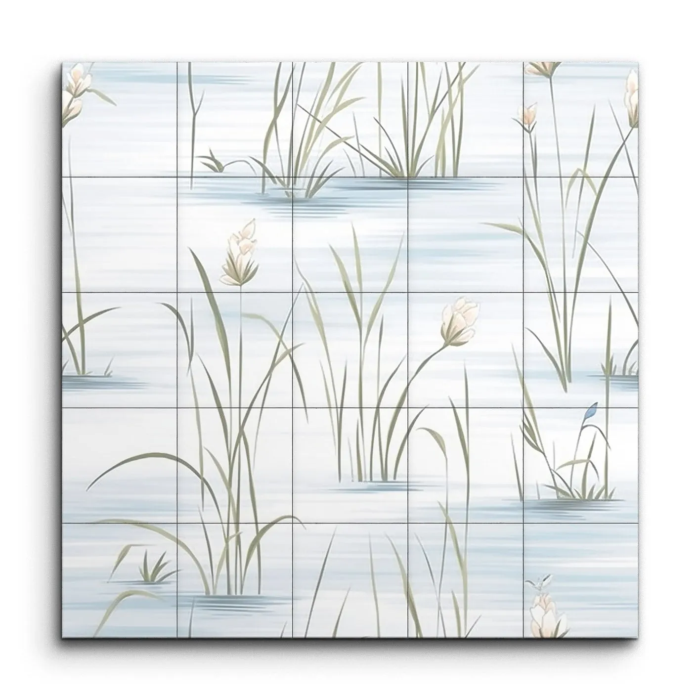 Serene Blossoms: Tranquil Water Garden Art