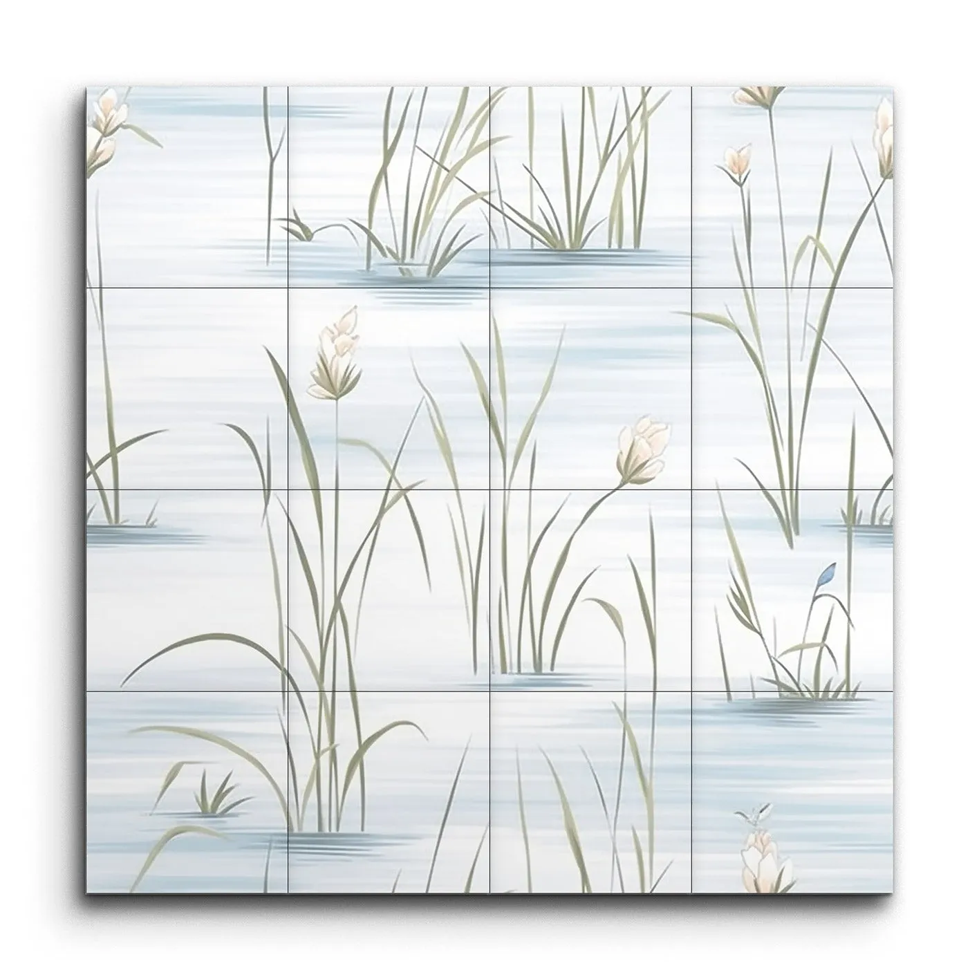 Serene Blossoms: Tranquil Water Garden Art