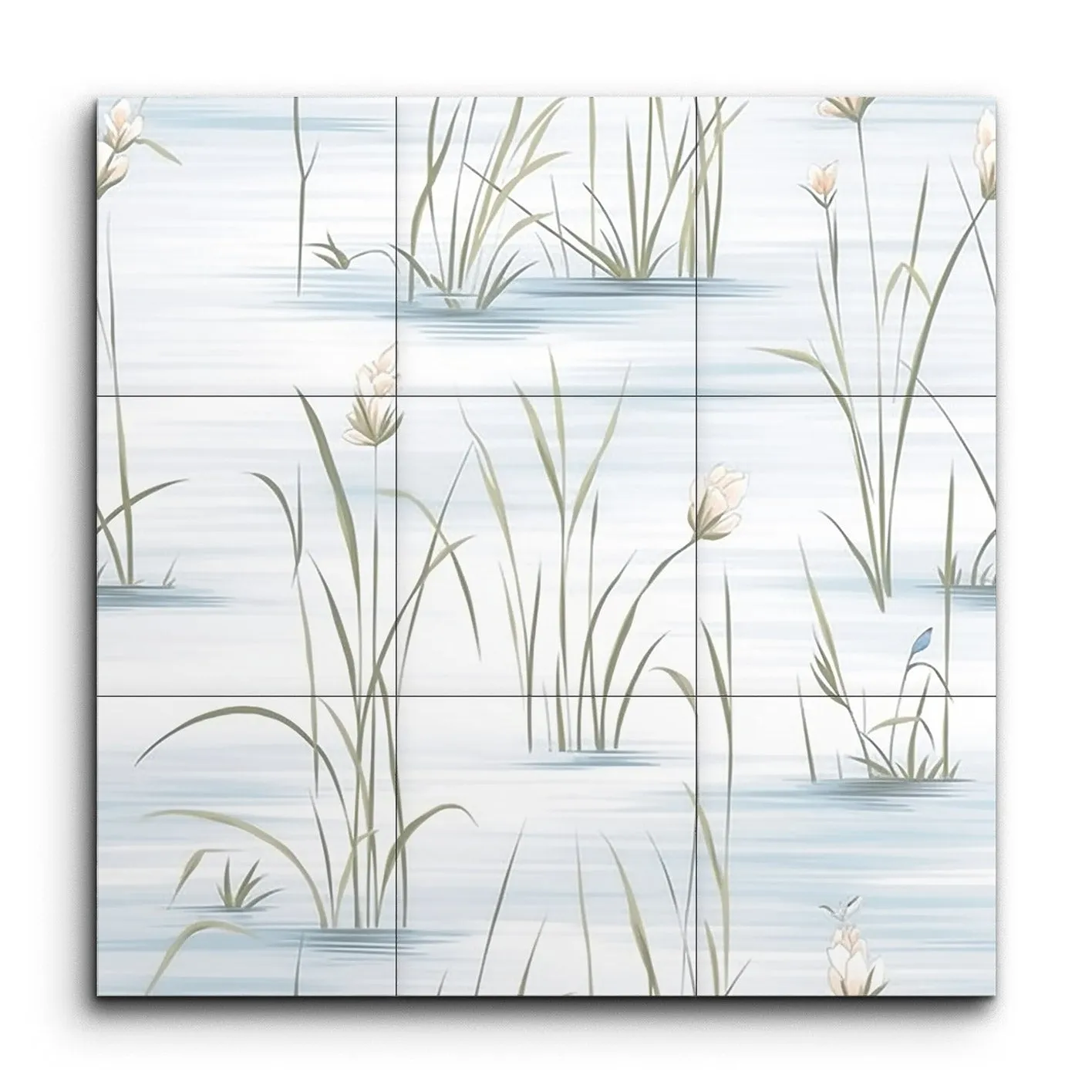 Serene Blossoms: Tranquil Water Garden Art