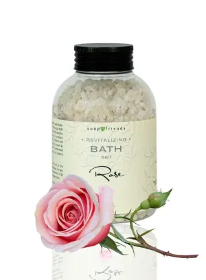 Soap&Friends Romantic Rose Bath Salt for Youthful Radiance and Softness 500g