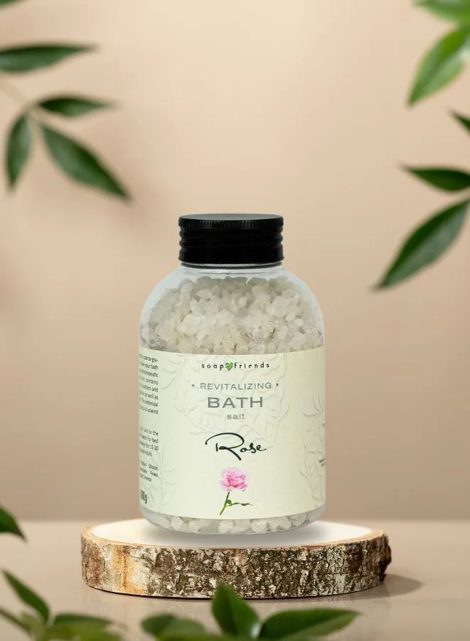 Soap&Friends Romantic Rose Bath Salt for Youthful Radiance and Softness 500g