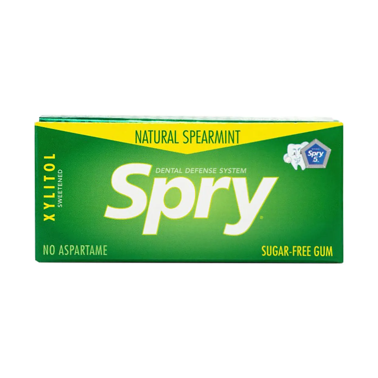 Spry Spearmint Xylitol Chewing Gum 10 Pieces