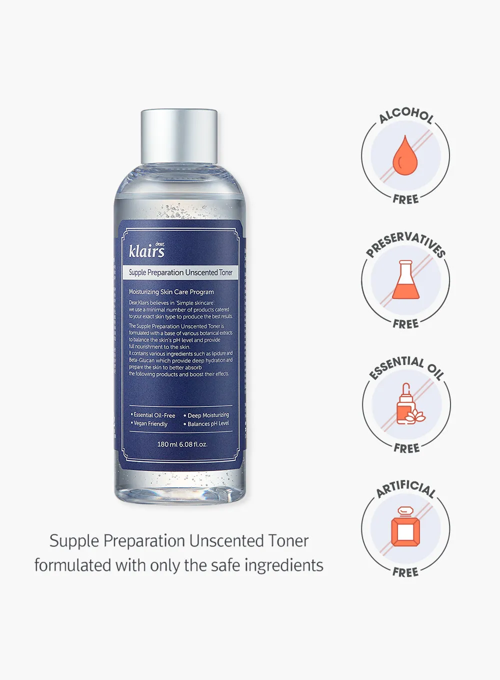 Supple Preparation Unscented Toner (180ml)