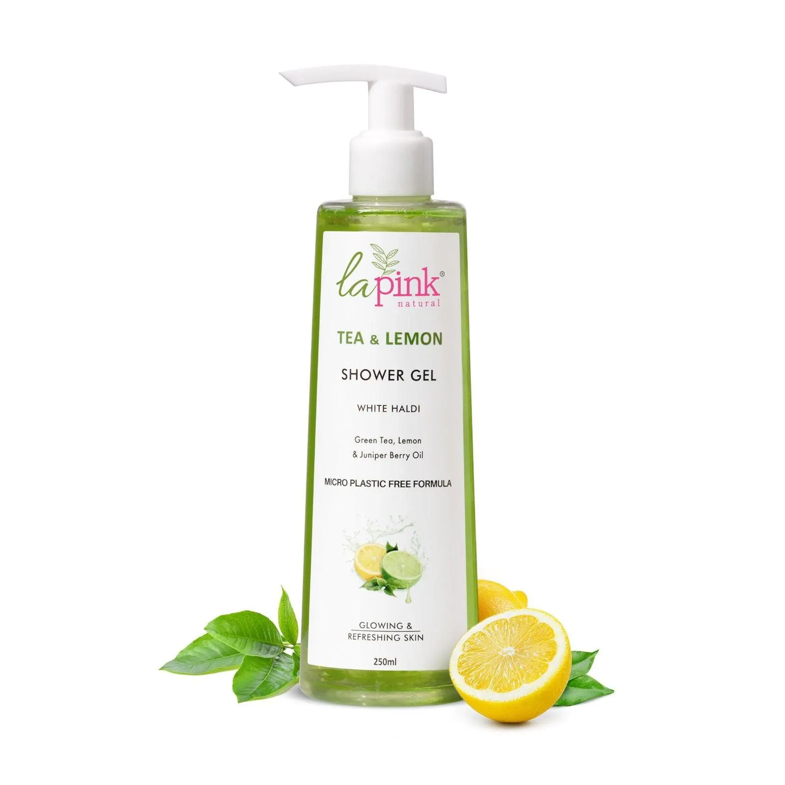 Tea & Lemon Shower Gel with White Haldi for Glowing and Refreshing Skin