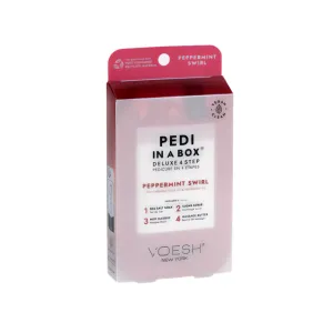 Voesh 4 Step Pedi-in-a-Box Peppermint Swirl - Limited Edition