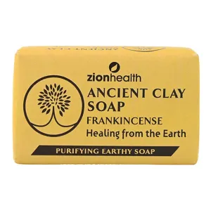 Zion Health Ancient Clay Soap Frankincense 6 oz Bar Soap