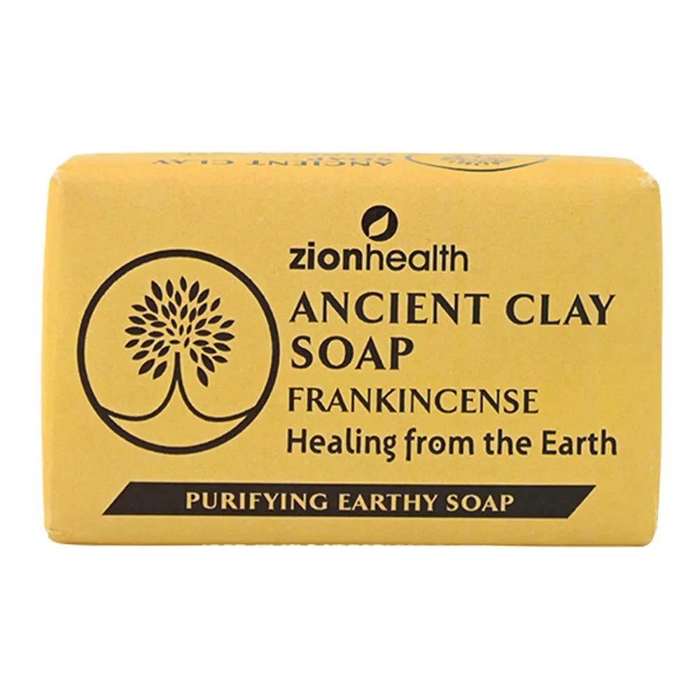 Zion Health Ancient Clay Soap Frankincense 6 oz Bar Soap